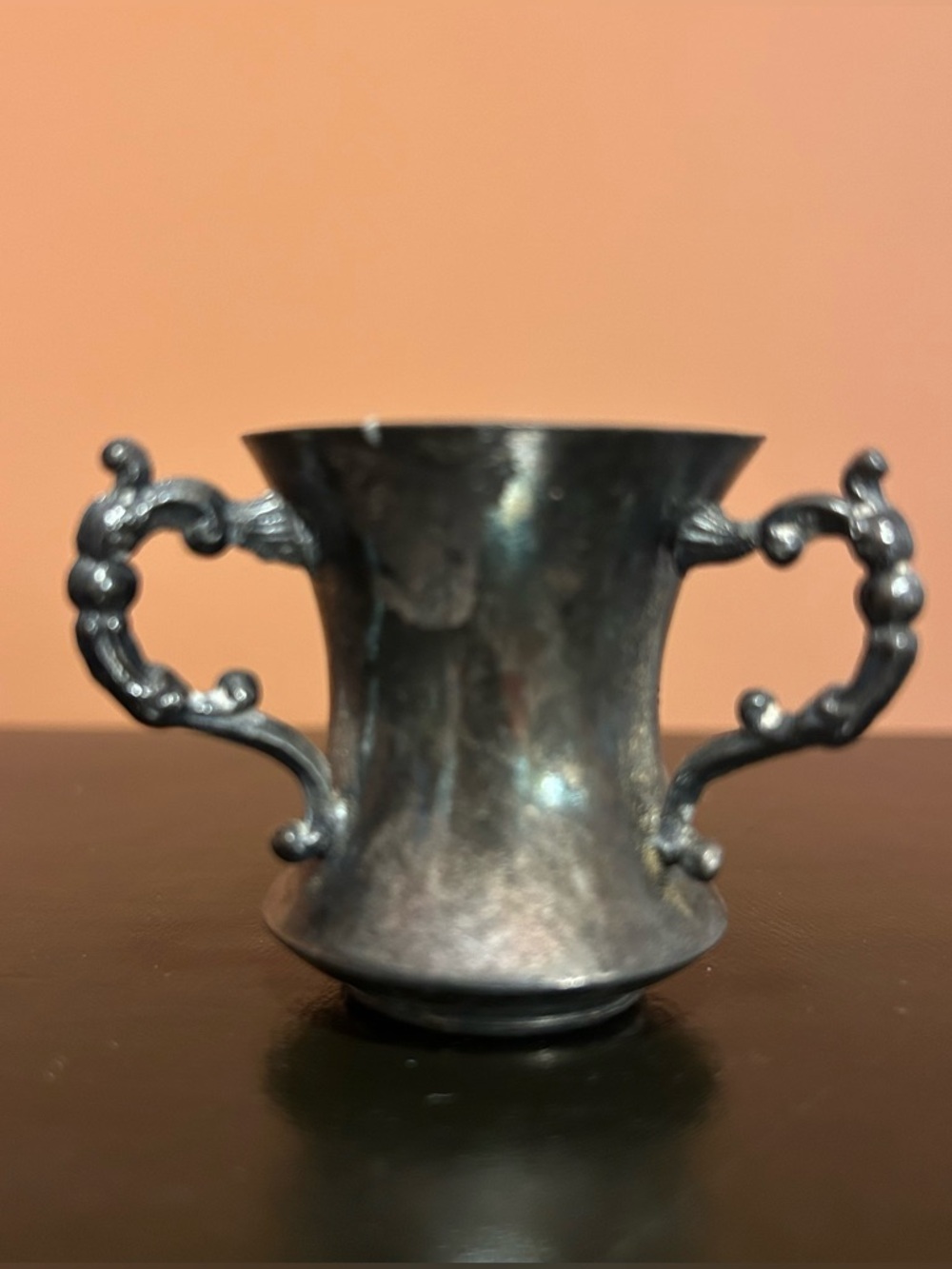 Vintage Quadruple Plate Three-Handled Toothpick Holder by K & Co
